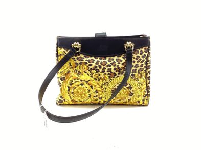 BOLSOS DE MARCA VERSACE ANIMAL PRINT TOTE BAG