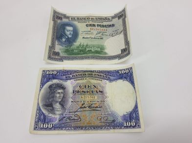 OBJETOS INSOLITOS ESPAÑA BILLETES ANTIGUOS