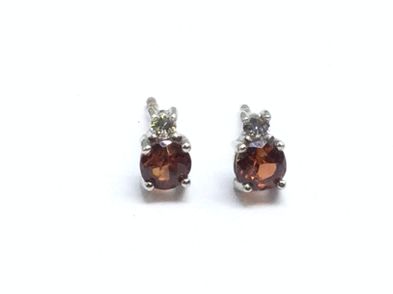 PENDIENTES ORO 18K CON RUBI