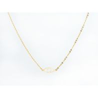 collar oro 18k ojo turco cadena