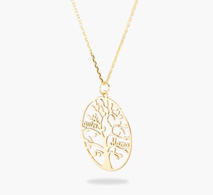 collar de oro arbol de la vida personalizado