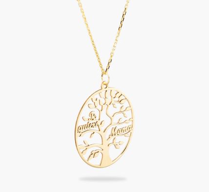 collar de oro arbol de la vida personalizado