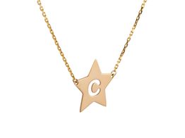 cadena con estrella con inicial personalizable