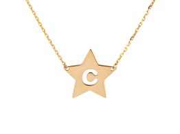 collar estrella con inicial personalizado