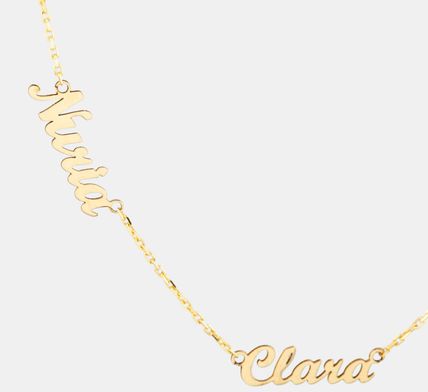 collar de oro con nombres incorporados personalizado