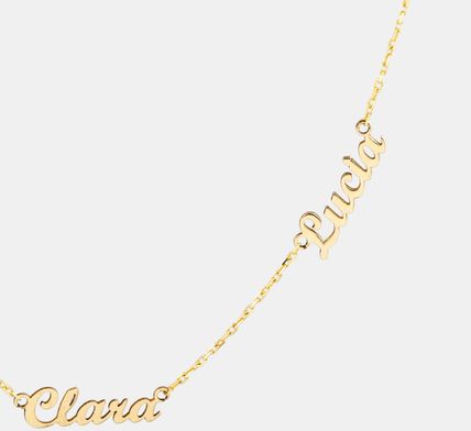 collar de oro con nombres incorporados personalizado