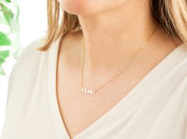 collar personalizado nombre tipografia forte