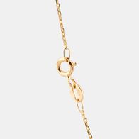 collar de oro inicial lisa y nombre calado personalizado