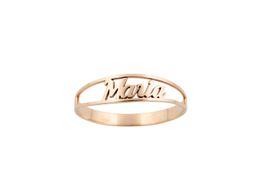 anillo con nombre personalizado
