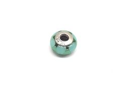 abalorio pandora charm con piedra celeste