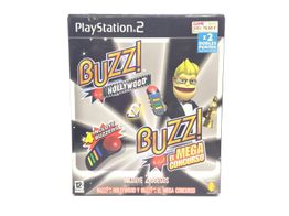 accesorio ps2 sony buzz + 2 juegos hollywood y el mega concurso