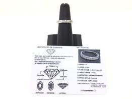 alianza oro 18k con diamante de laboratorio 