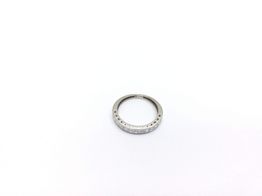 alianza oro 18k con diamante de laboratorio 