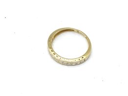 alianza oro 18k con diamante de laboratorio 