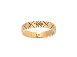 alian&ccedil;a ouro 18k con sem pedra 