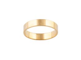 alian&ccedil;a ouro 18k con sem pedra 