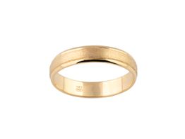 alian&ccedil;a ouro 18k con sem pedra 