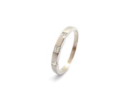 alianza oro 18k con diamante 
