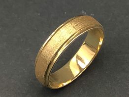 alianza oro 18k con circonita 