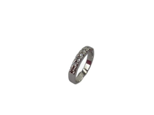 alian&ccedil;a ouro 18k com pedra con diamante 