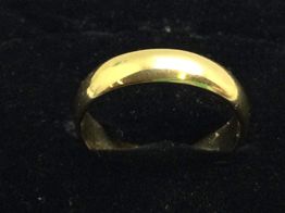 alianza oro 18k 