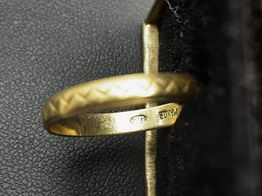 alianza oro 18k 