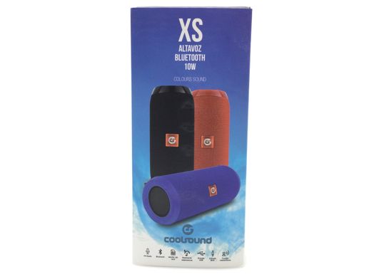 altavoz portatil bluetooth coolsound xs 10w azul