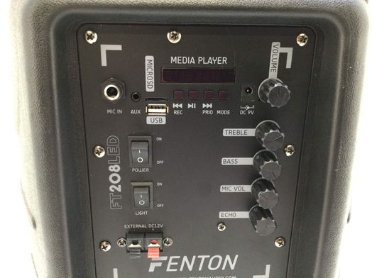 altavoz portatil bluetooth fenton ft208led