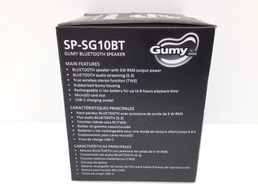 altavoz portatil bluetooth gumy sp-sg10bt