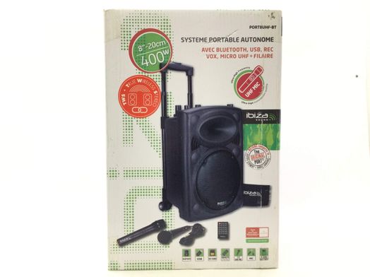 altavoz portatil bluetooth ibiza sound port8vhf-bt