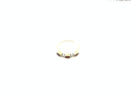 anel com adorno ouro 19k com pedra con circonita 