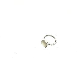 anel com adorno prata 925mm com pedra 