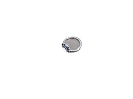 anel com adorno prata 925mm com pedra 
