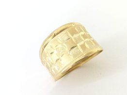 anel ouro 18k con sem pedra 