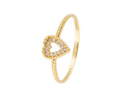 anel ouro 18k com pedra con circonita 