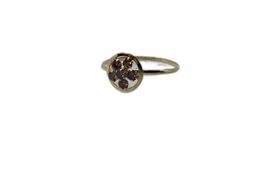 anel ouro 18k con circonita 