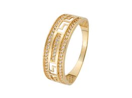 anel ouro 18k com pedra con circonita 