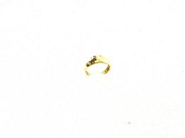 anillo oro 18k con circonita 