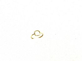 anillo oro 18k con circonita 