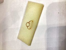 anel ouro 18k con circonita 