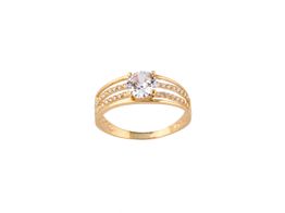 anel ouro 18k com pedra con circonita 
