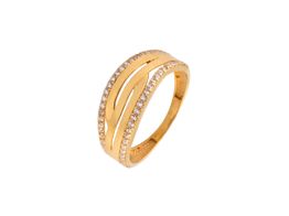 anel ouro 18k com pedra con circonita 