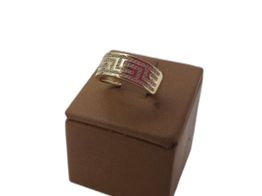 anel ouro 18k com pedra con circonita 