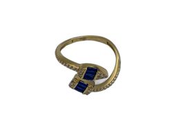 anel ouro 18k com pedra con circonita 