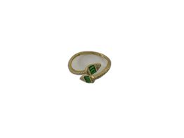 anel ouro 18k com pedra con circonita 