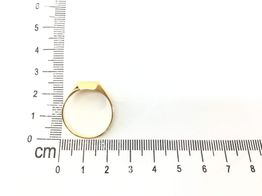 anel ouro 19k com pedra con diamante 
