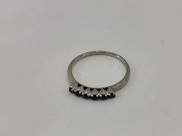 anel ouro 19k com pedra con circonita 