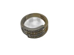anel ouro 19k com pedra con circonita 