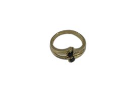 anel ouro 19k com pedra con circonita 