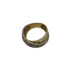 anel ouro 19k com pedra con circonita 